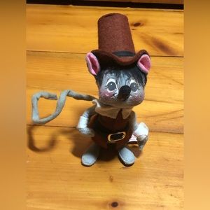 Wide Eyed Pilgrim Mouse 6 Inches Annalee Doll 1981 Hard To Find
